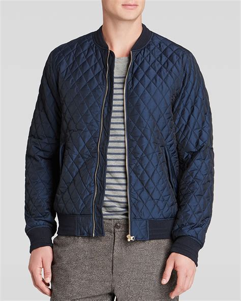 quilted nylon bomber jacket